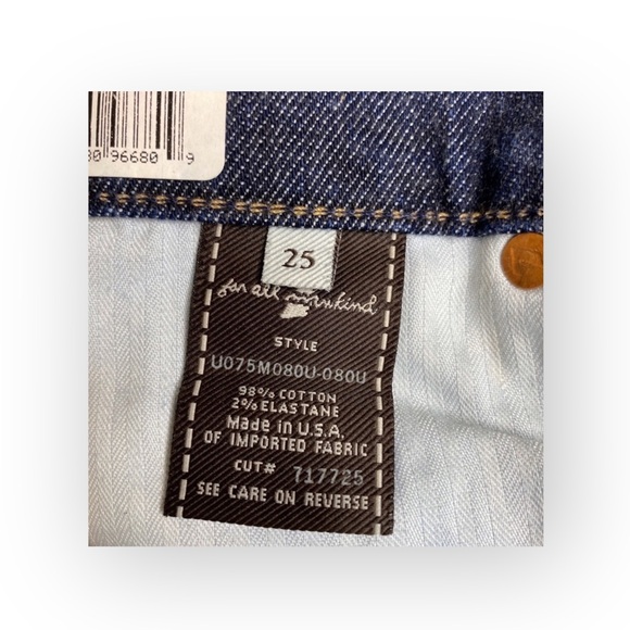 new 7 For All Mankind® ☯︎︎ Medallion Embroidered Bootcut Jeans ☯︎︎ Dark Denim 25 - Picture 12 of 16